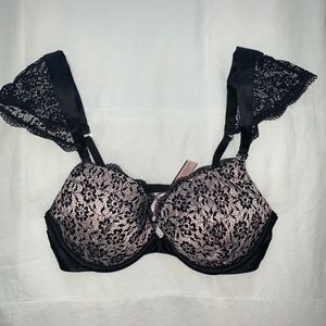 Brand new black lace push up Victoria Secrets bra